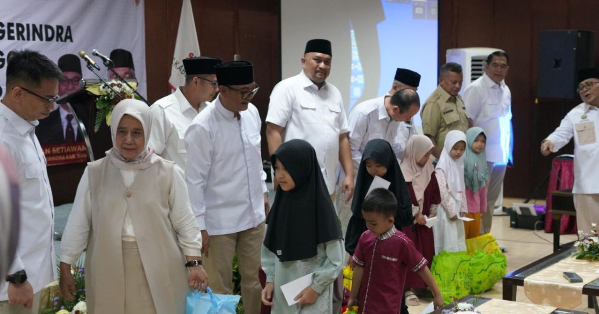 Gerindra Kabupaten Bogor Konsolidasi Kader dan Santuni Anak Yatim