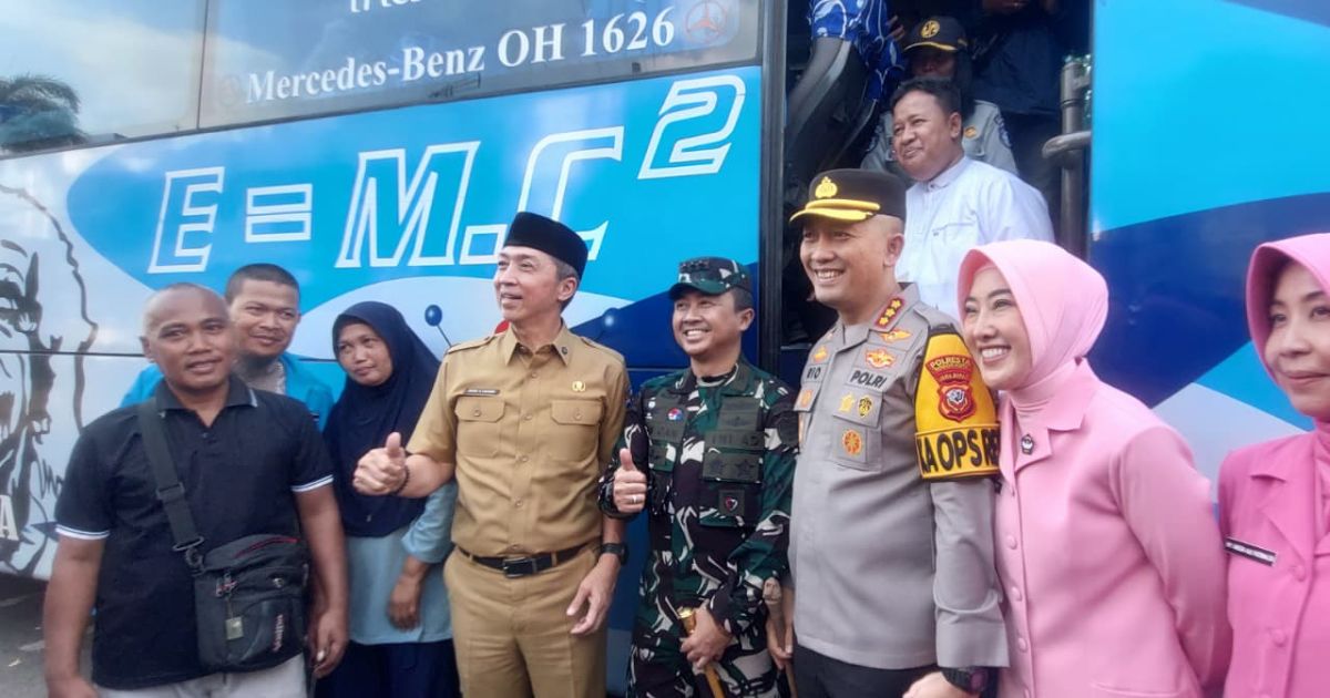 Polresta Bogor Kota Berangkatkan 300 Warga Mudik Gratis ke Semarang dan Cilacap