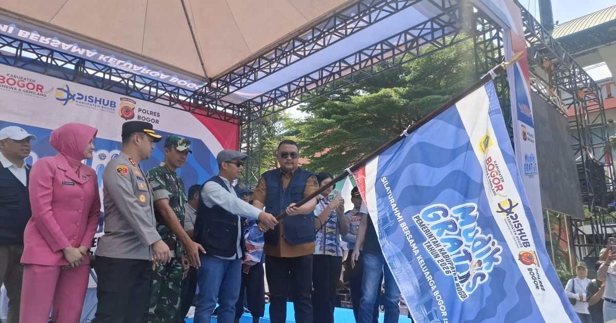 Pemkab Bogor Lepas 77 Bus Mudik Gratis, Angkut 4.000 Pemudik ke Berbagai Kota