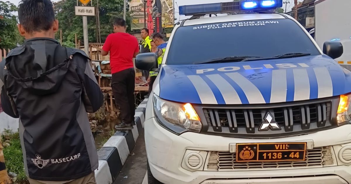 Kecelakaan Tunggal di Puncak, Pengendara Tewas Ditempat