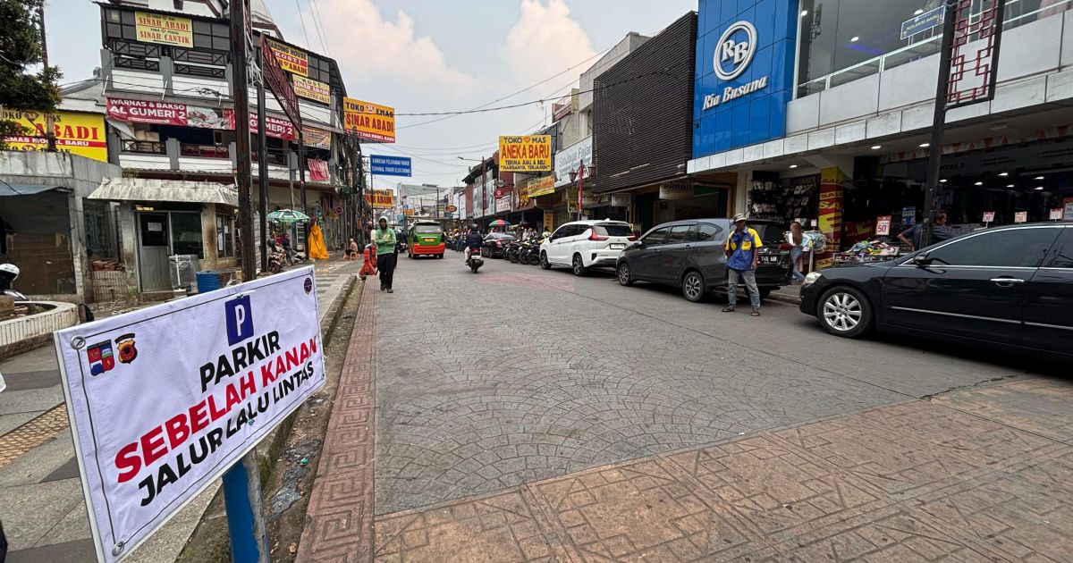 Dishub Kota Bogor Uji Coba Parkir Sisi Kanan di Suryakencana, Warga Masih Adaptasi