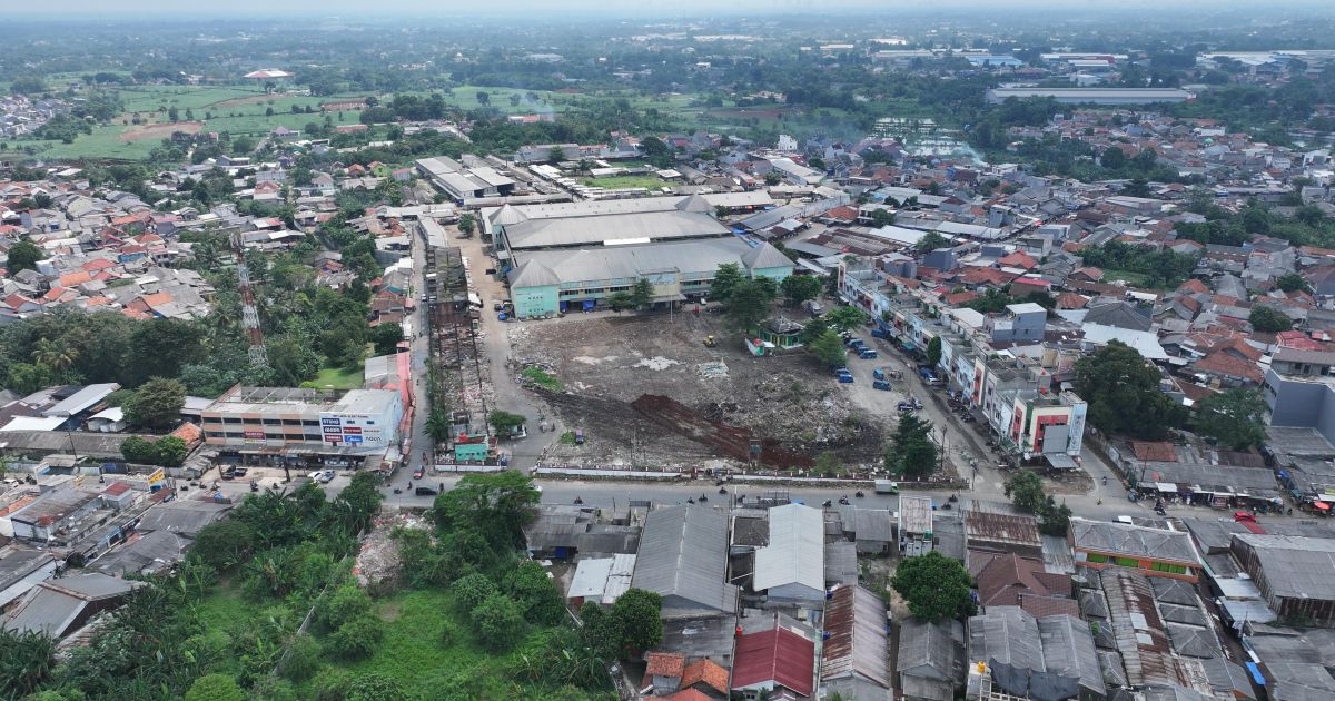 Penataan Pasar Parung. Foto : Diskominfo