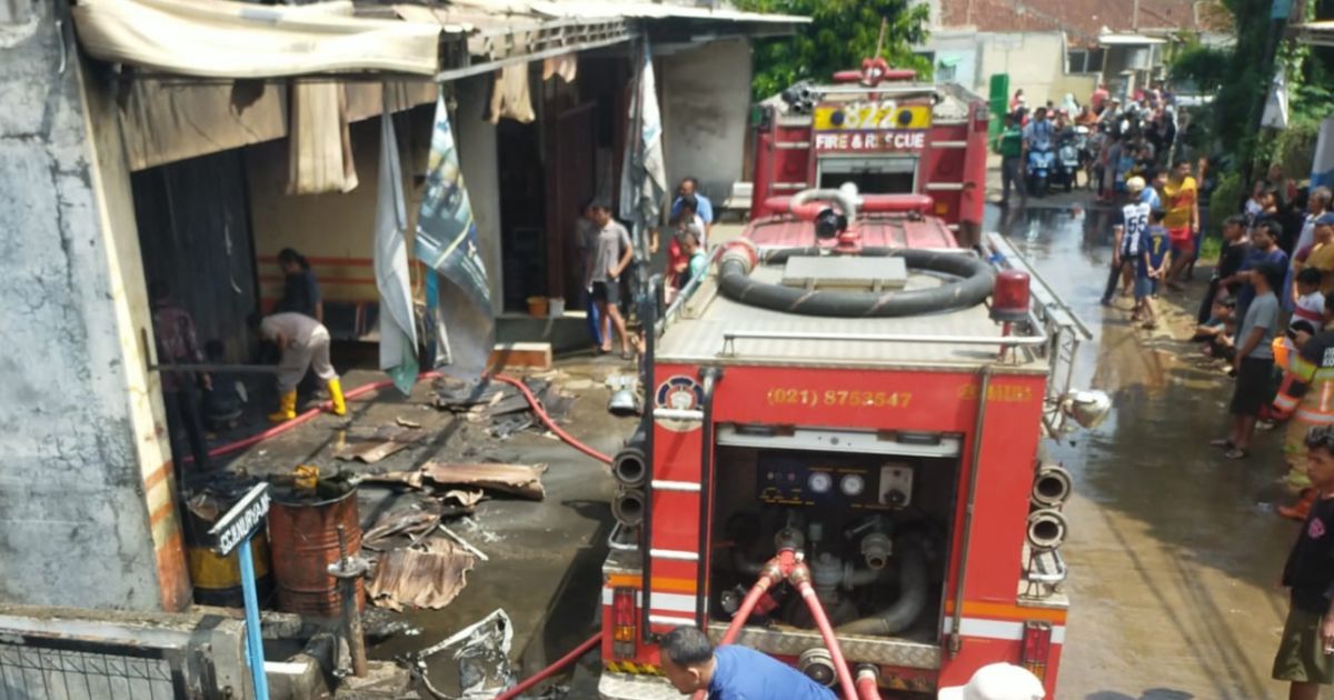 Ini Penyebab Kebakaran Bengkel Motor di Rancabungur, Kerugian Capai Ratusan Juta