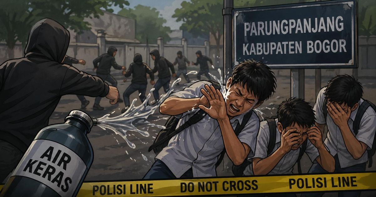 Korban Penyiraman Air Keras di Parungpanjang Menjadi Tiga Orang