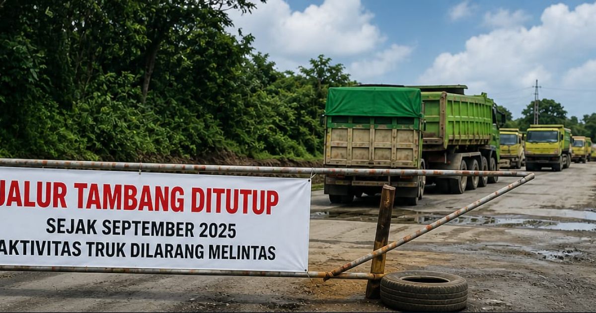 Ilustrasi penutupan tambang Cigudeg-Parungpanjang. Foto : Gemini AI