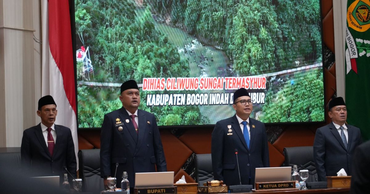 DPRD Kabupaten Bogor saat rapat paripurna. Foto: Humas