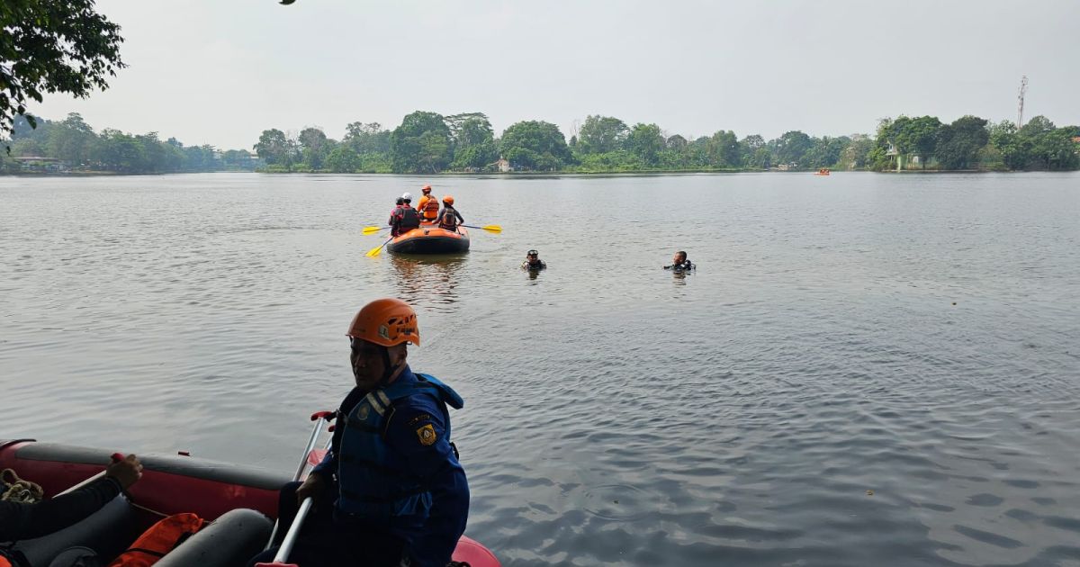 Pria asal Citeureup Tenggelam di Setu Cikaret, Tim SAR Gabungan Lakukan Pencarian