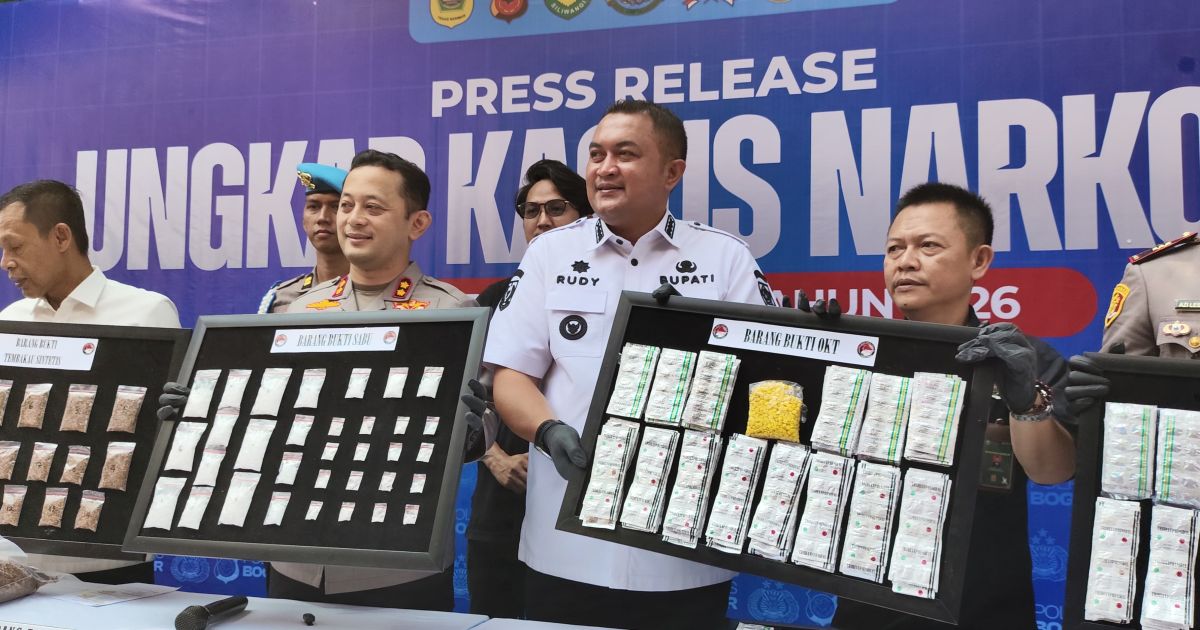 Polres Bogor Jadi Peringkat Dua Pengungkapan Narkoba Terbanyak di Jabar
