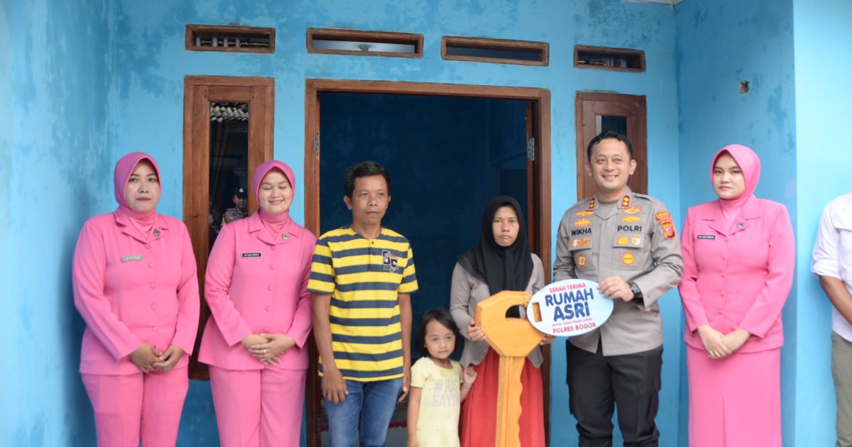 Kapolres Bogor Tuntaskan 13 Rumah ASRI, Pastikan Program Bedah Rutilahu Berlanjut
