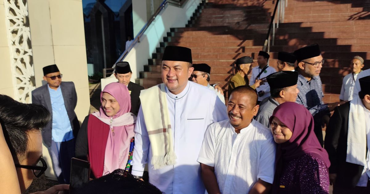 Masjid Agung Baitul Faidzin Jadi Lautan Jamaah saat Salat Idul Adha 1447 H