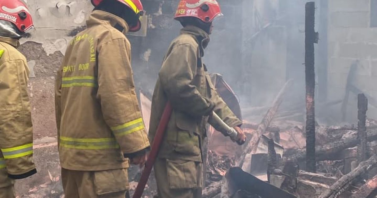 Rumah Warga di Caringin Ludes Terbakar, Ini Penyababnya !