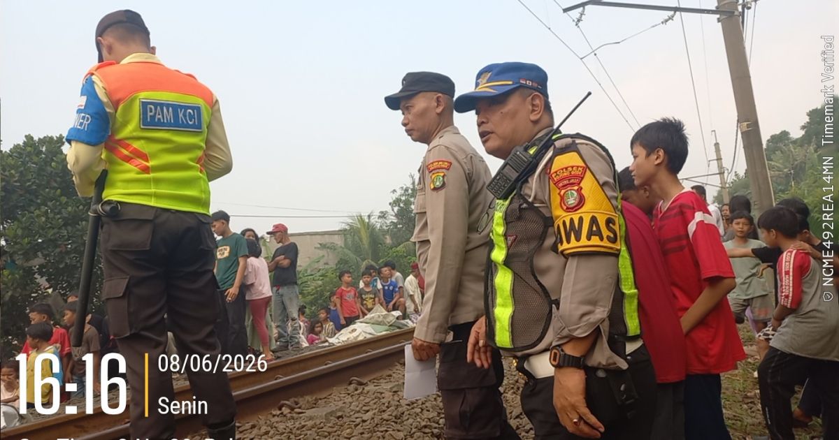 Pria 67 Tahun Asal Jelambar Tewas Tertabrak Kereta di Bojonggede