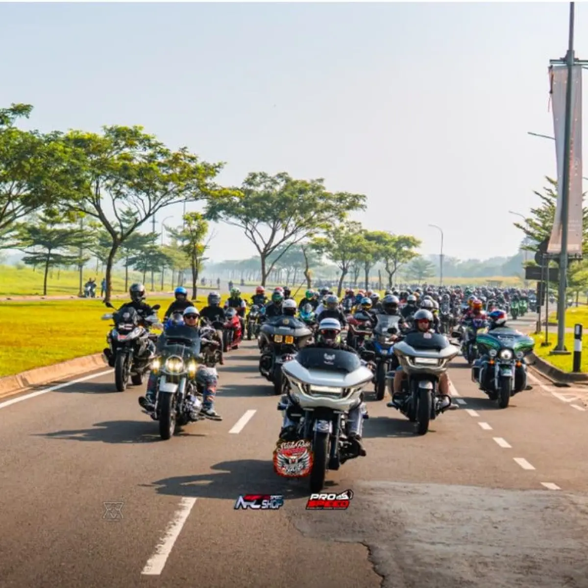 Ratusan Bikers Jabodetabek Kompak Gelar Turing Akbar Kampanye Keselamatan di BSD