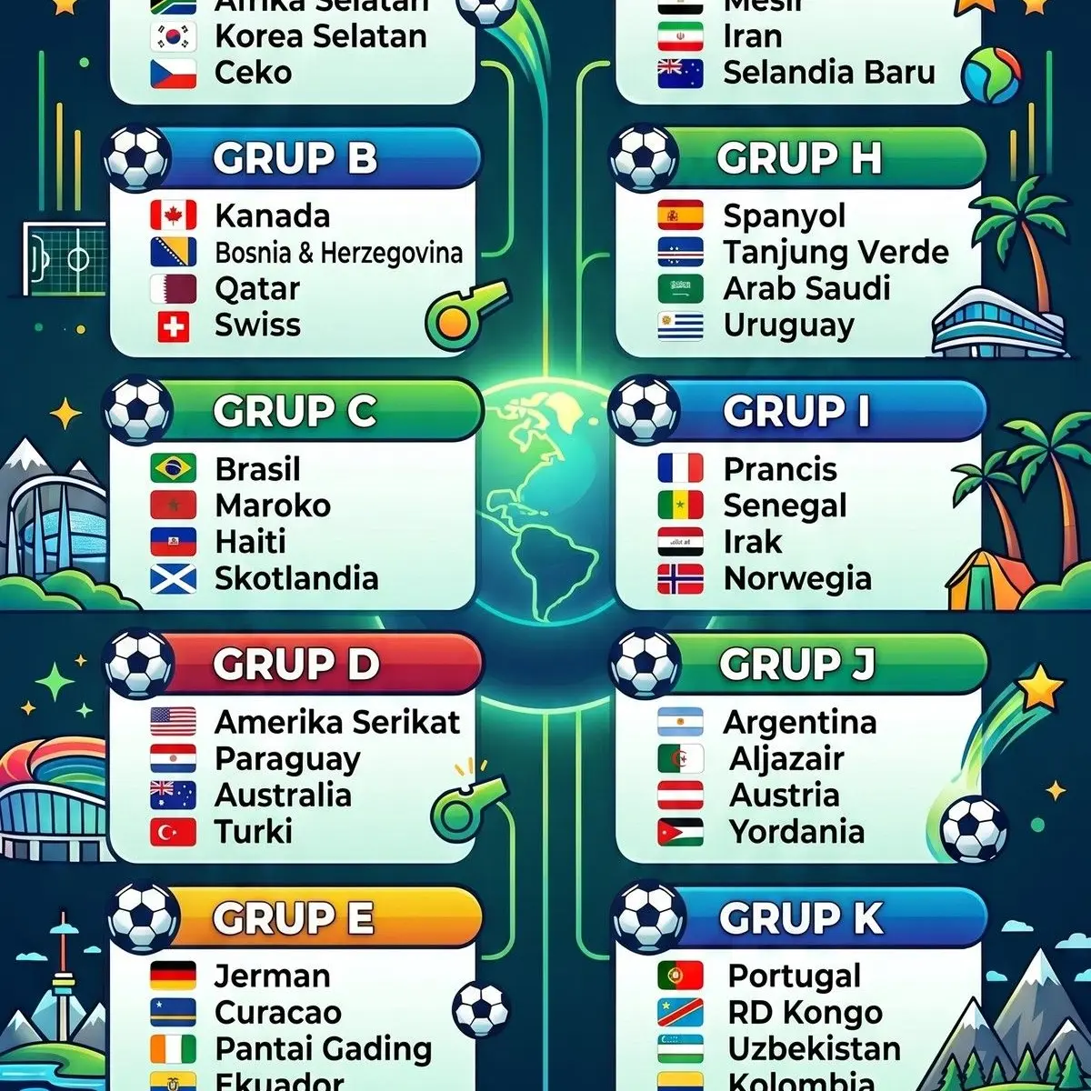 FIFA Resmi Mengunci Struktur Grup Perdana Piala Dunia 2026 dengan Format Eksklusif 48 Negara