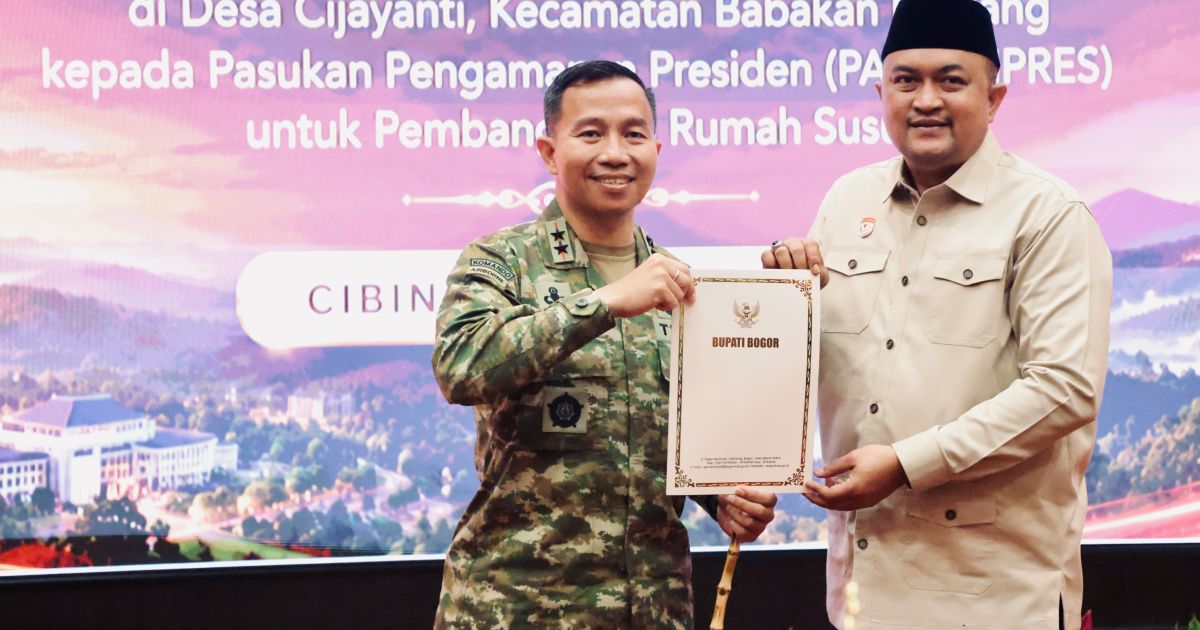 Pemkab Bogor Hibahkan Lahan untuk Pembangunan Rusun Paspampres