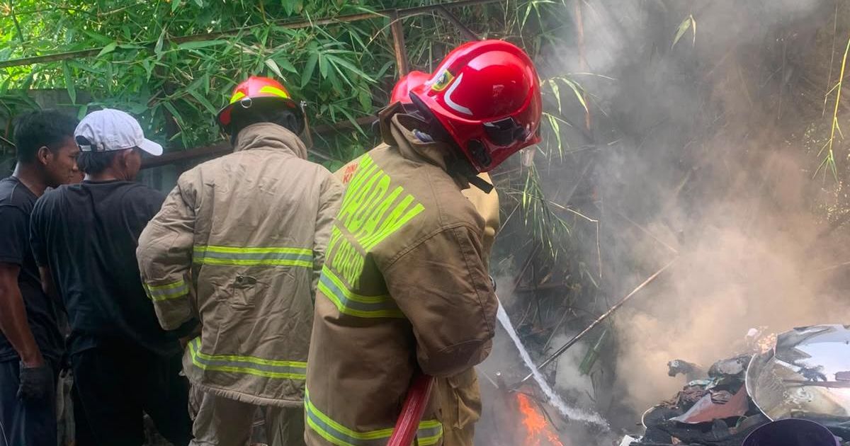 Gudang Rongsok di Babakan Madang Terbakar, Diduga Akibat Percikan Las