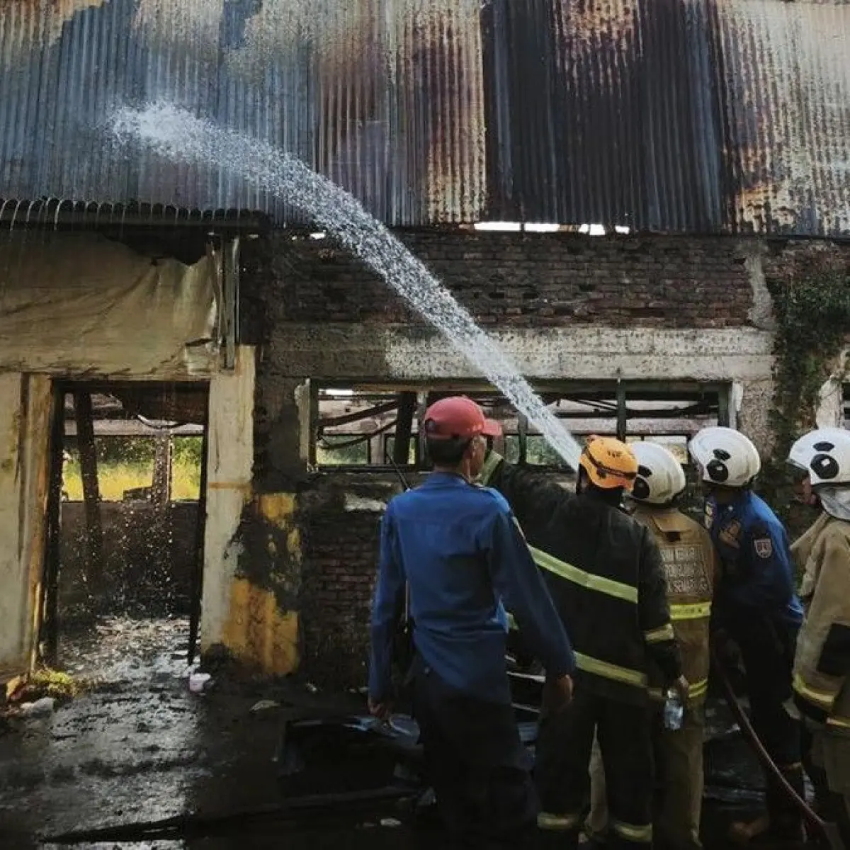 Gudang Rongsok di Semarang Utara Hangus Terbakar, Kerugian Ditaksir Capai Rp60 Juta