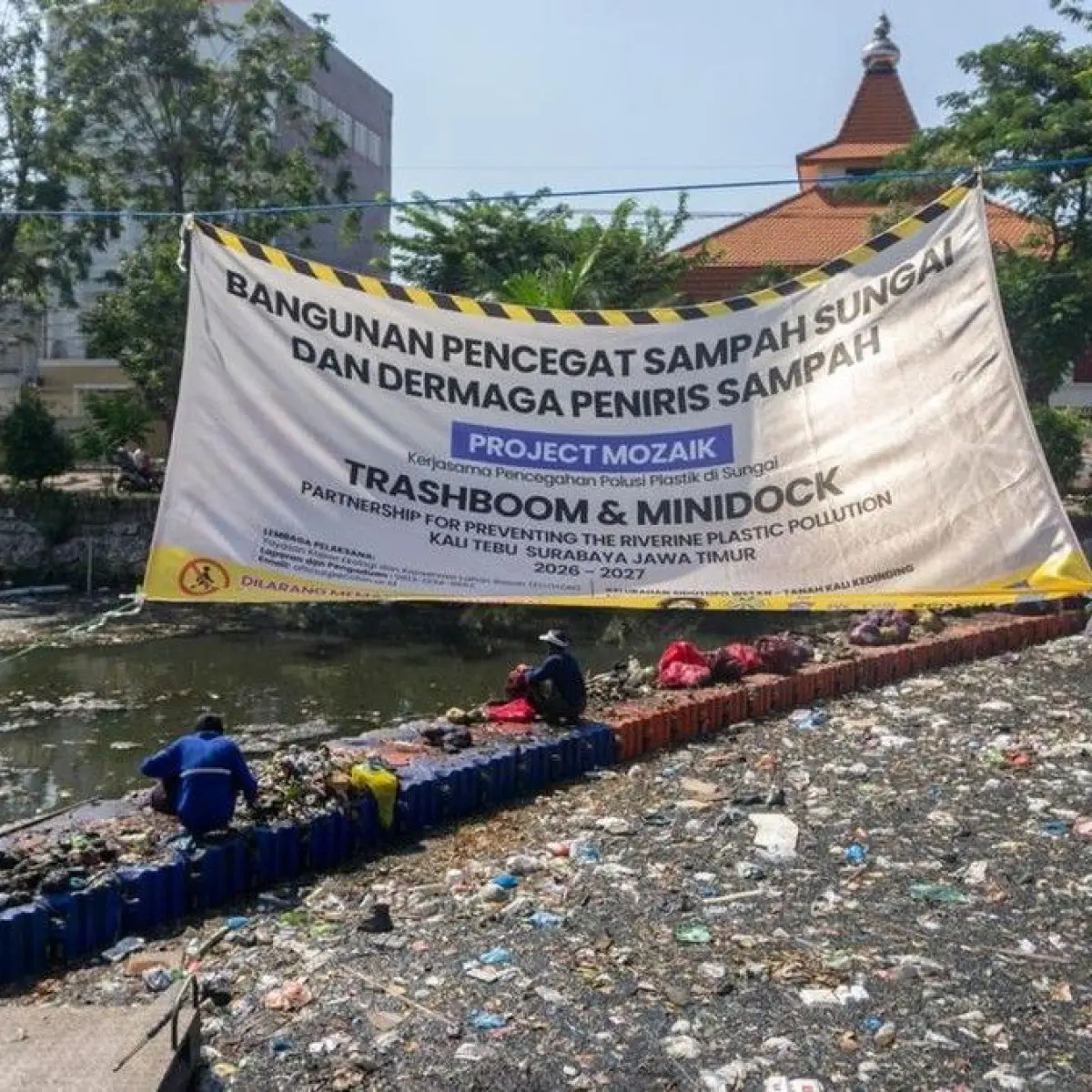 Surabaya Jadi Lokomotif Nasional Penanganan Sampah Plastik Sungai Melalui Kolaborasi Internasional