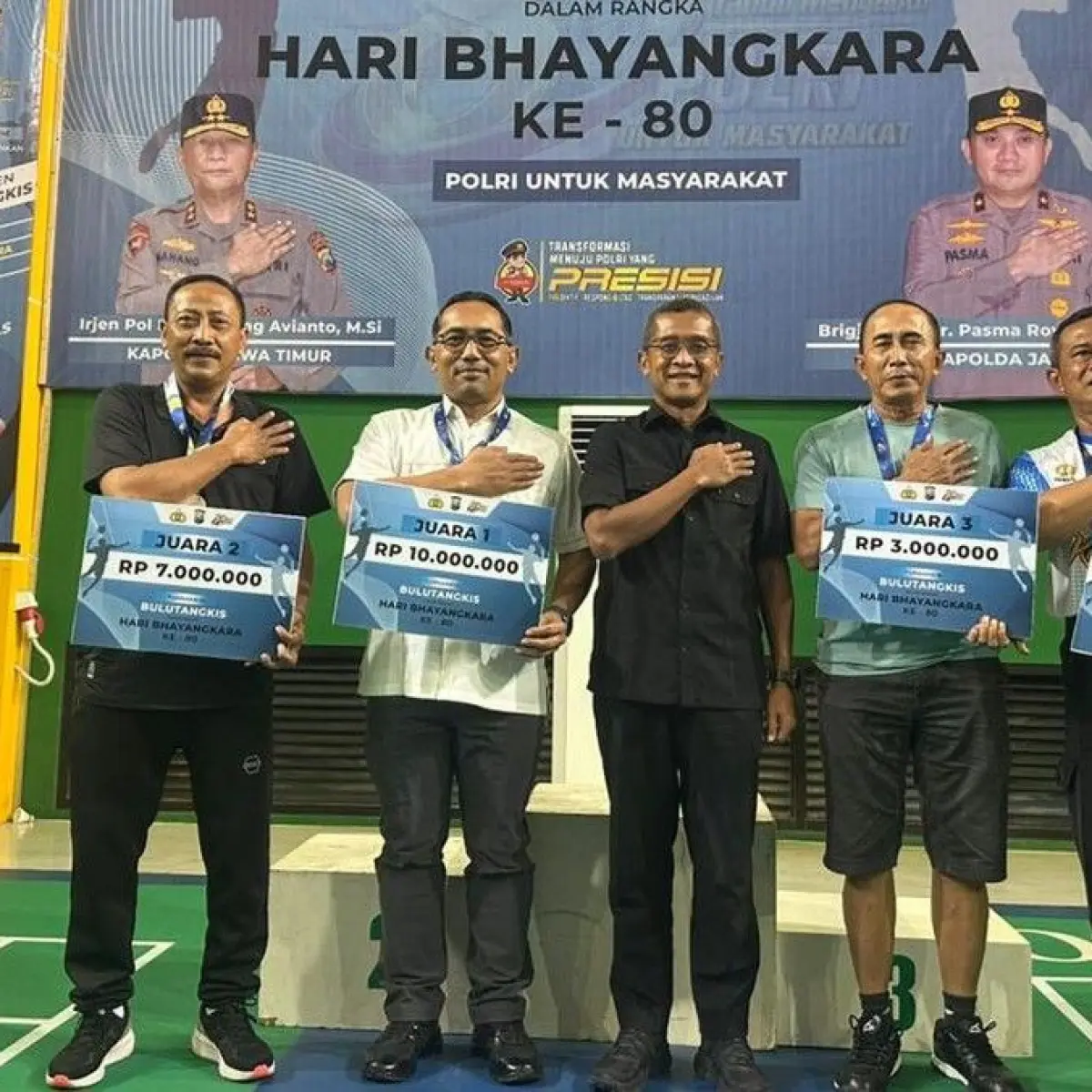 Tim Polda 2 Raih Gelar Juara Turnamen Bulutangkis Kapolda Cup 2026, Sukses Jaring Potensi Atlet Polri