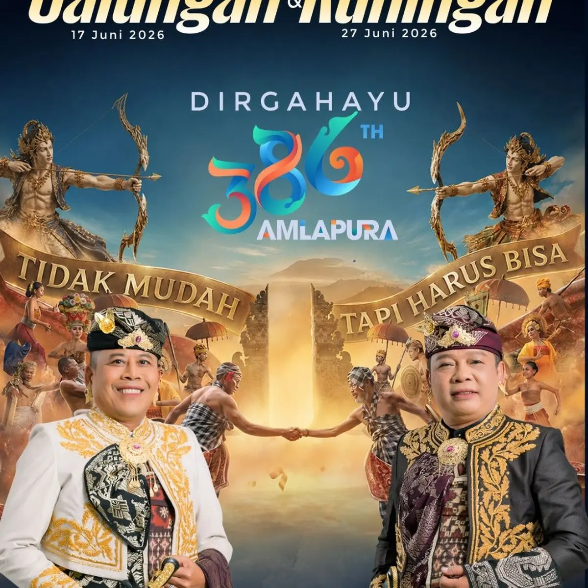 Momentum Galungan dan HUT Amlapura ke-386 Jadi Seruan Optimisme Pembangunan Karangasem
