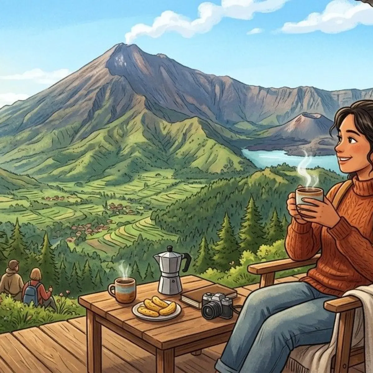 Menikmati Ketenangan Rinjani: 4 Spot Kopi Kekinian Paling Instagramable di Tetebatu Lombok