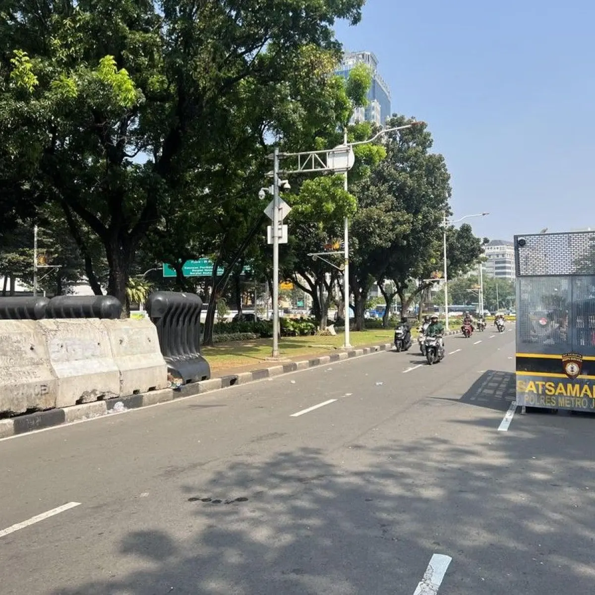 Aksi Dukungan Petani dan Pedagang di Patung Kuda Usai, Lalu Lintas Jakarta Pusat Kembali Normal