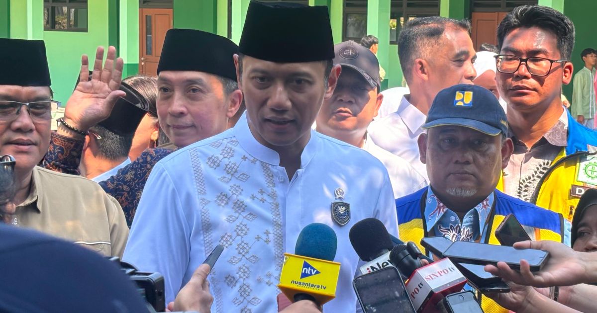 Progres Rehabilitasi MTsN 1 Bogor Capai 95%, AHY Targetkan Rampung 21 Juni 2026