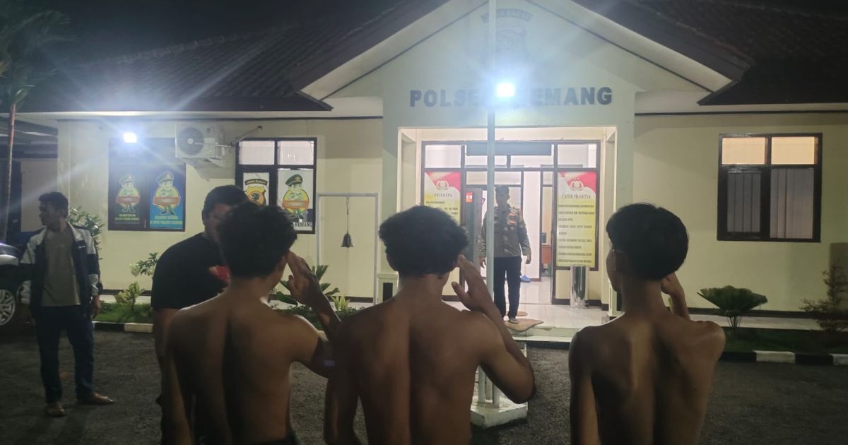 Dini Hari, Polisi Amankan Tiga Remaja Diduga Hendak Tawuran di Parung