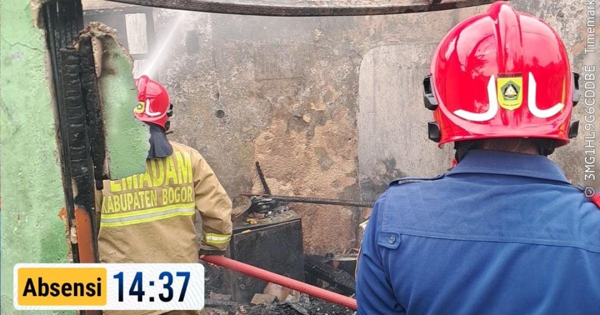 Kios Pakan Burung di Klapanunggal Ludes Terbakar, Diduga Kelalaian Rebus Air