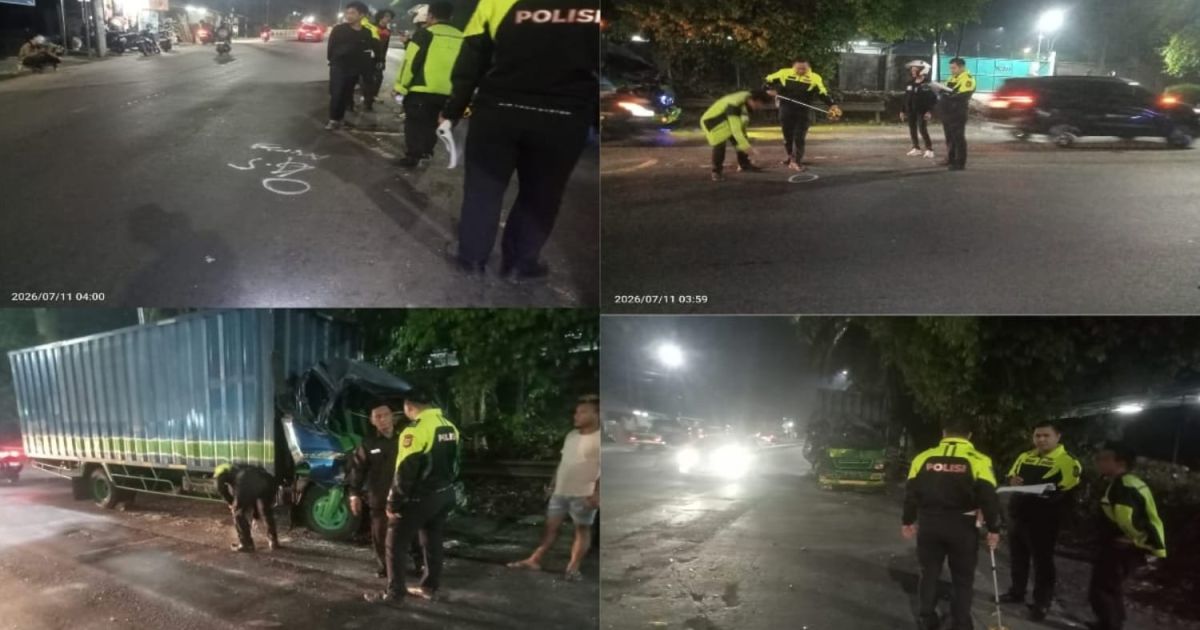 Kecelakaan Beruntun di Kemang : 3 Kendaraan Terlibat, 1 Sopir Patah Kaki