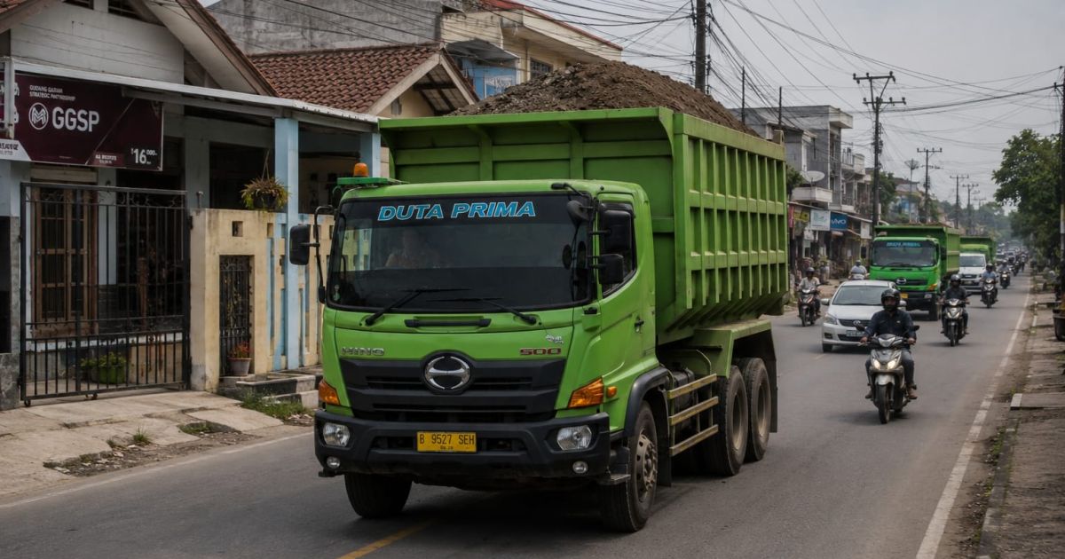 Warga Gunung Sindur Keluhkan Aktivitas Truk Tambang 24 Jam, Dishub bakal Awasi