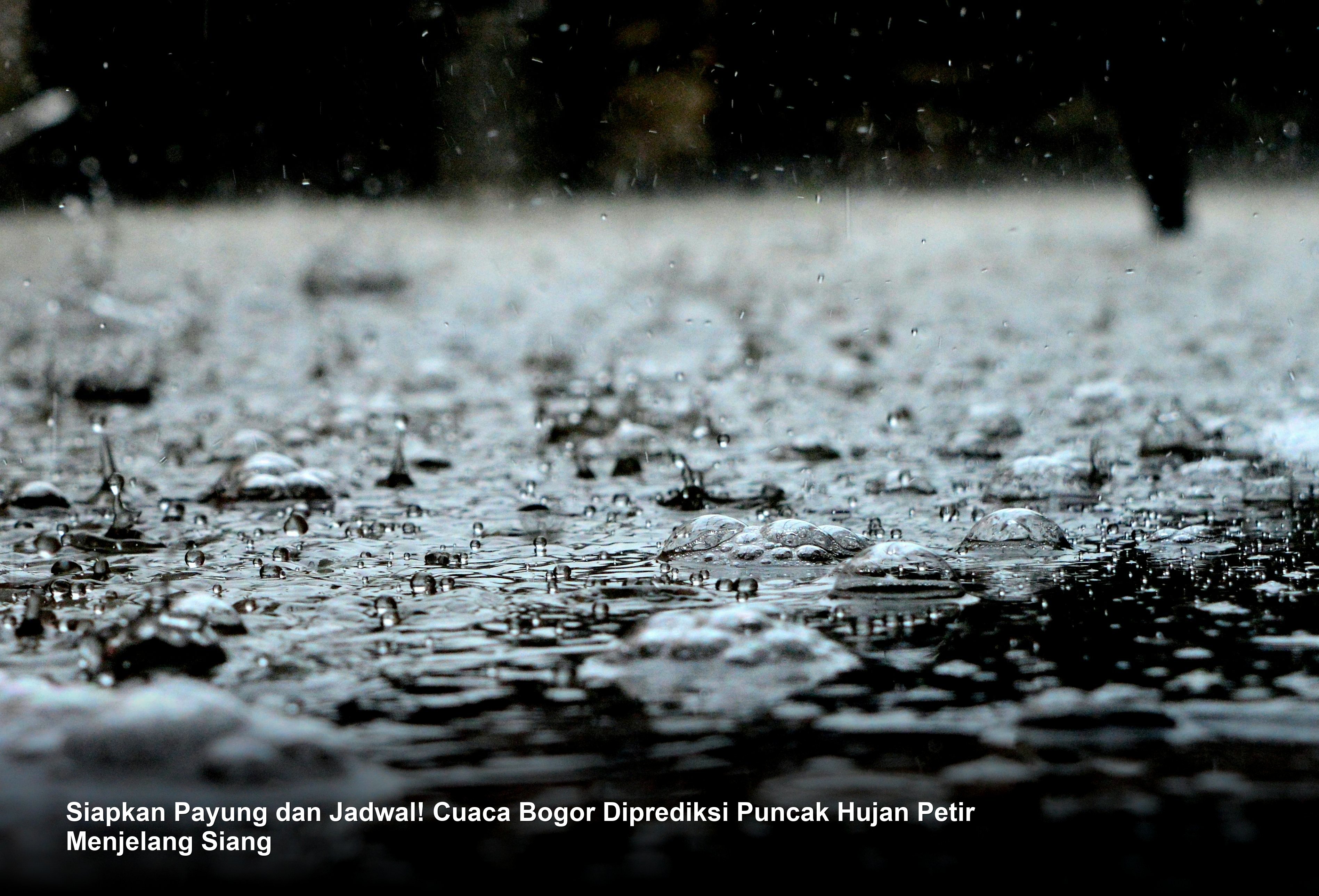 Siapkan Payung dan Jadwal! Cuaca Bogor Diprediksi Puncak Hujan Petir Menjelang Siang