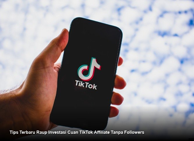 Ilustrasi smartphone yang menampilkan dasbor TikTok Shop dengan grafik pendapatan yang terus meningkat dan notifikasi komisi masuk.