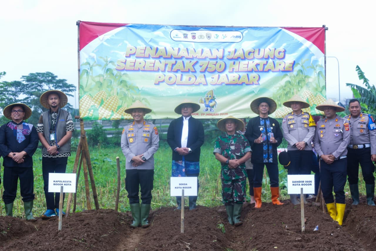 Sekda Kota Bogor Hadiri Penanaman Jagung Serentak Dukung Ketahanan Pangan Nasional