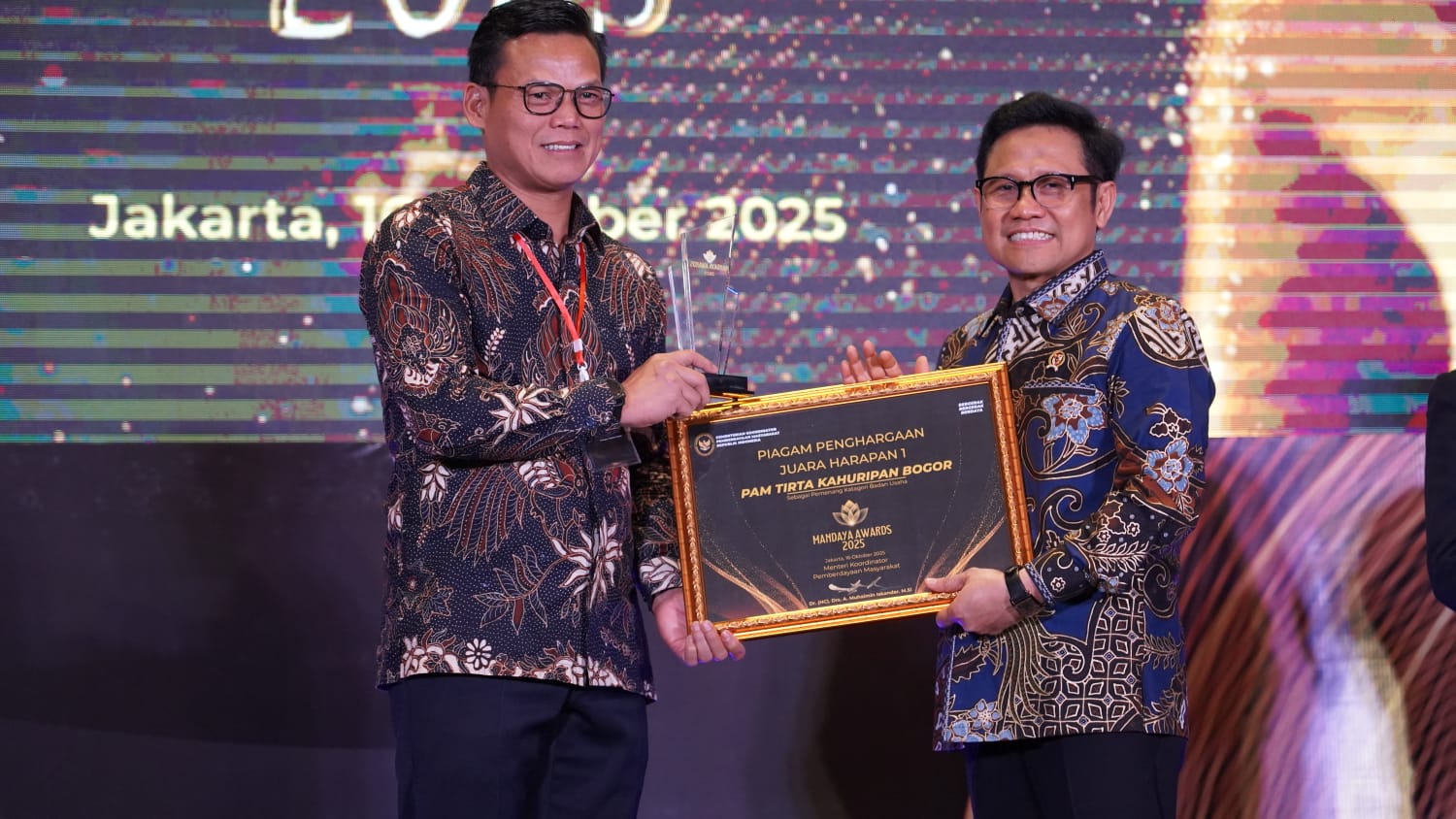 Mandaya Award 2025: Setetes Harapan Perumda Tirta Kahuripan Jadi Inspirasi Nasional