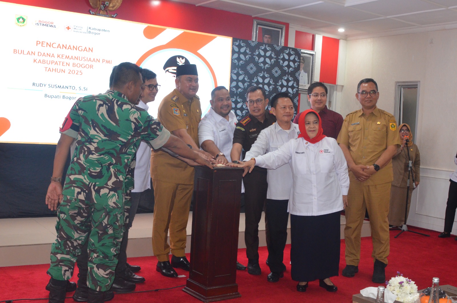 Bupati Bogor Rudy Susmanto Dukung PMI Perkuat Layanan Kemanusiaan