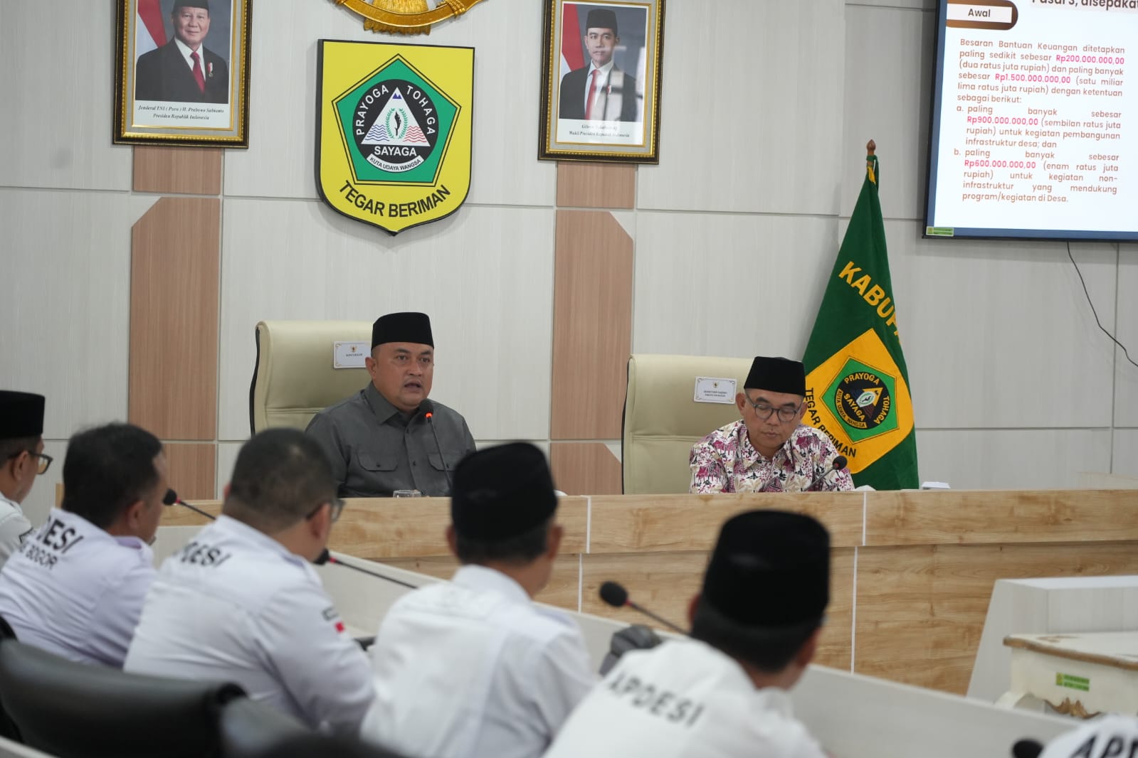 Bupati Bogor Siapkan Perbup Bankeu, Setiap Desa Bisa Dapat Rp1,5 Miliar per Tahun
