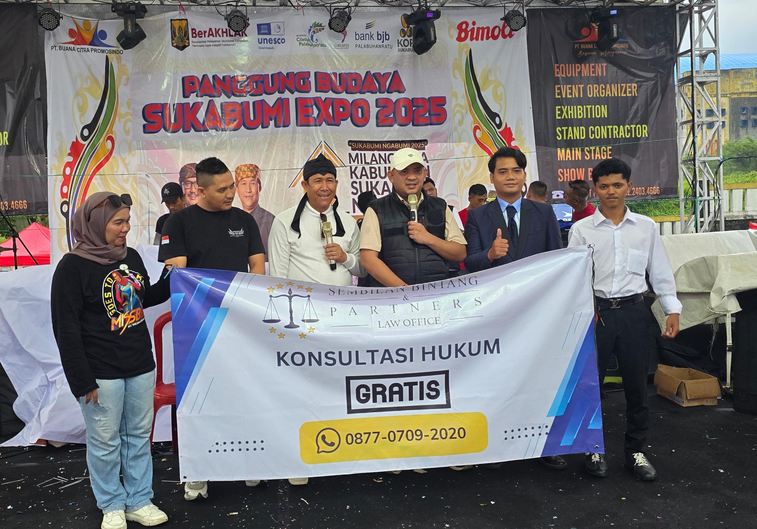 Sembilan Bintang Tebarkan Paham Hukum Dihari Jadi Sukabum ke-155