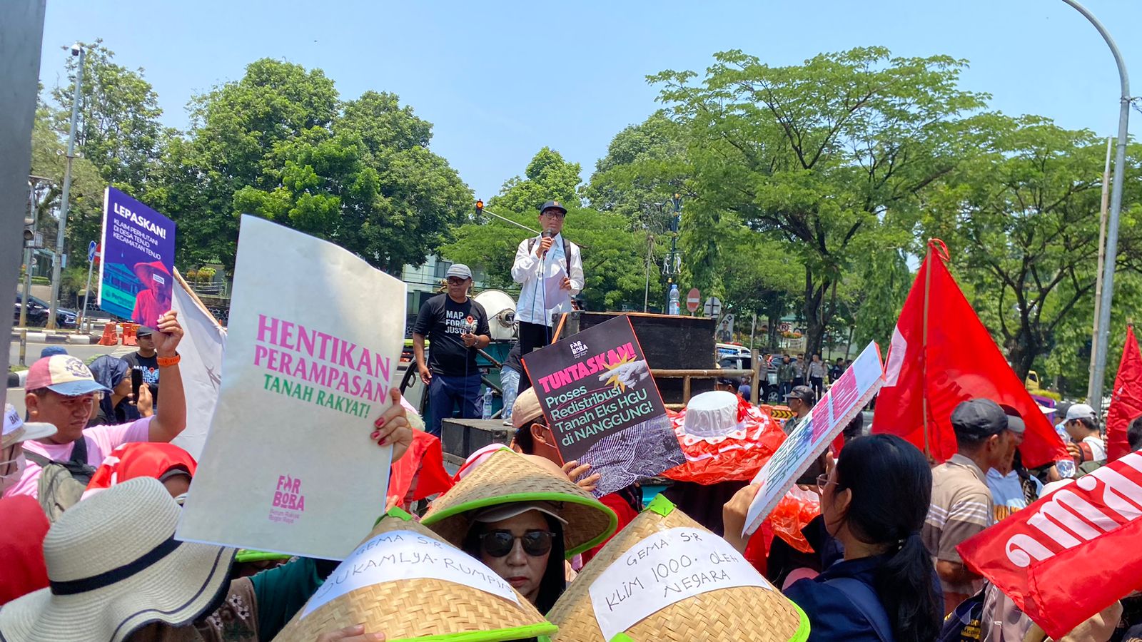 Petani dan Mahasiswa Tuntut Penghentian Perampasan Lahan di Kabupaten Bogor