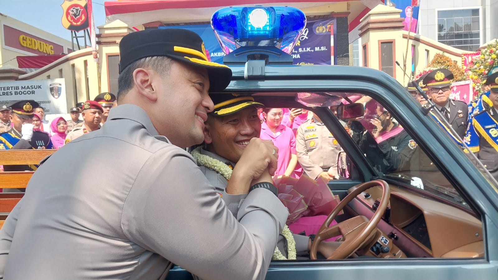 Momen Haru, Lepas Sambut Kapolres Bogor 