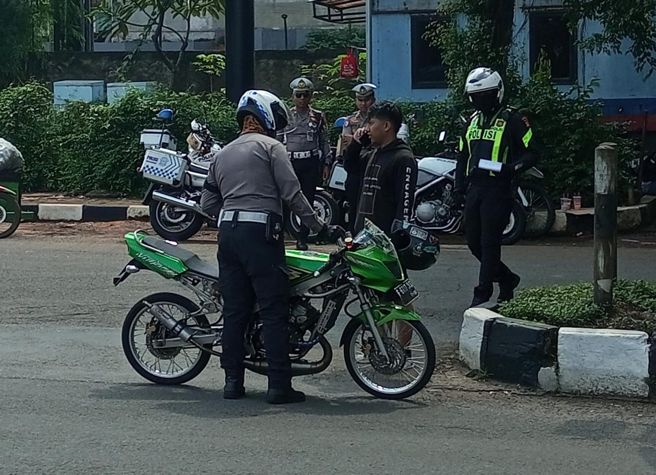 8 Motor Diamankan Satlantas Polres Bogor Saat Operasi Patuh Lodaya, Ini Pelanggaranya ! 