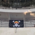 Bendera One Piece Terpasang di Gor Laga Satria Kabupaten Bogor