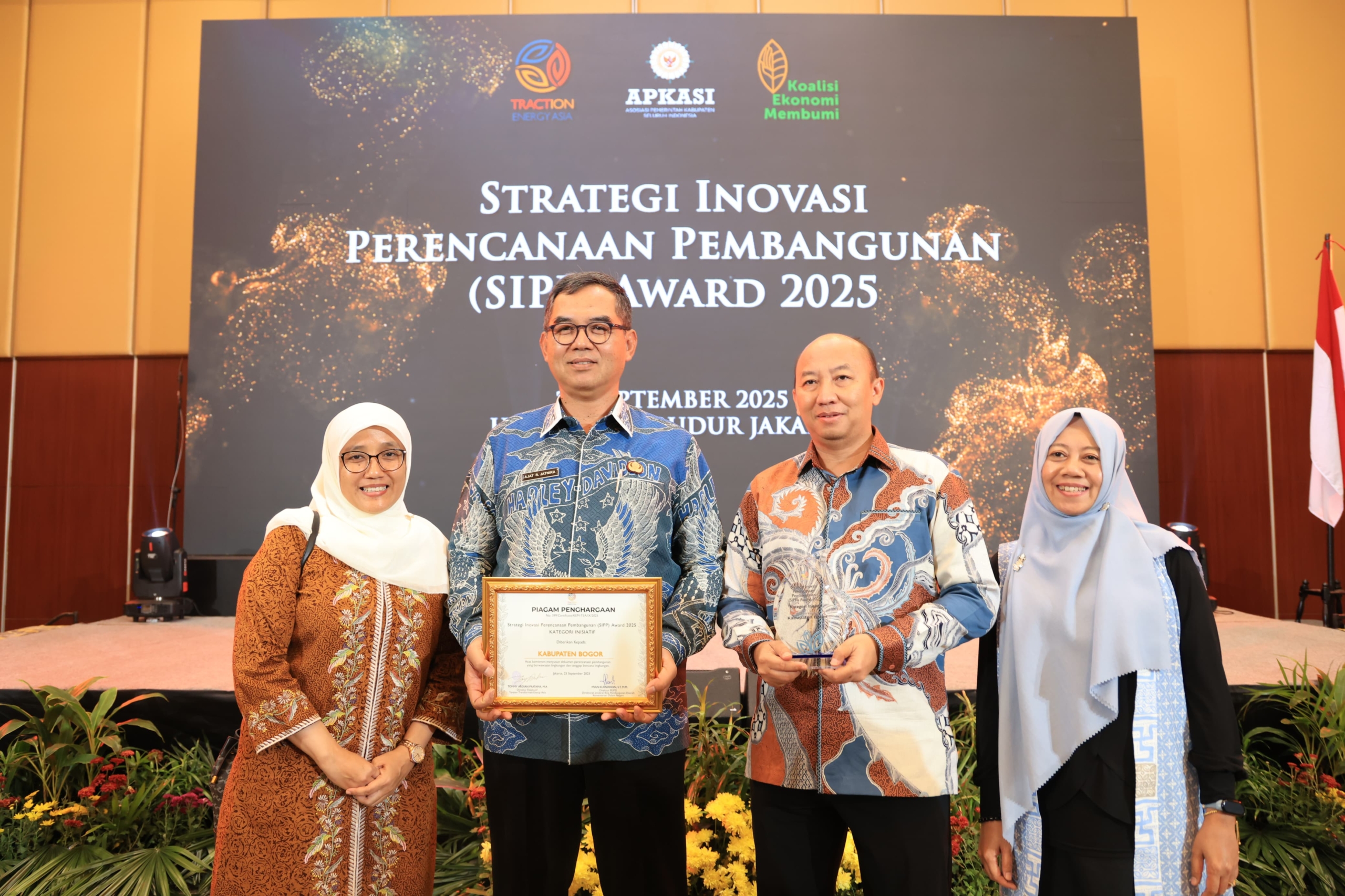 Komitmen pada Pembangunan Berkelanjutan, Kabupaten Bogor Raih SIPP Awards 2025