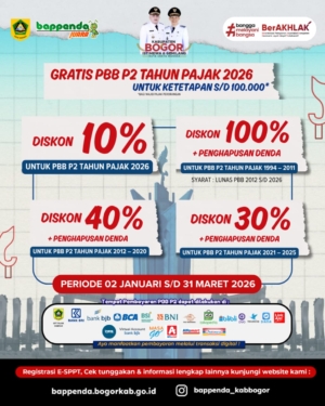 Kabar Baik, Bupati Bogor Bebaskan PBB hingga Diskon Besar Tunggakan Pajak Warga