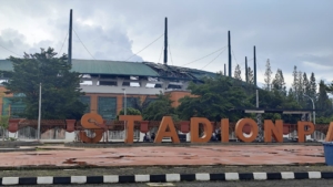 Pasca Puting Beliung, Kerusakan Stadion Gelora Pakansari Ditaksir Hingga Rp1 Miliar
