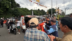 Pria Paruh Baya Terserempet KRL di Tanah Sareal, Koban Dilarikan ke RS PMI