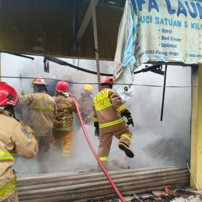 Kebakaran Laundry di Desa Waru Jaya Parung Diduga Dipicu Kebocoran Gas