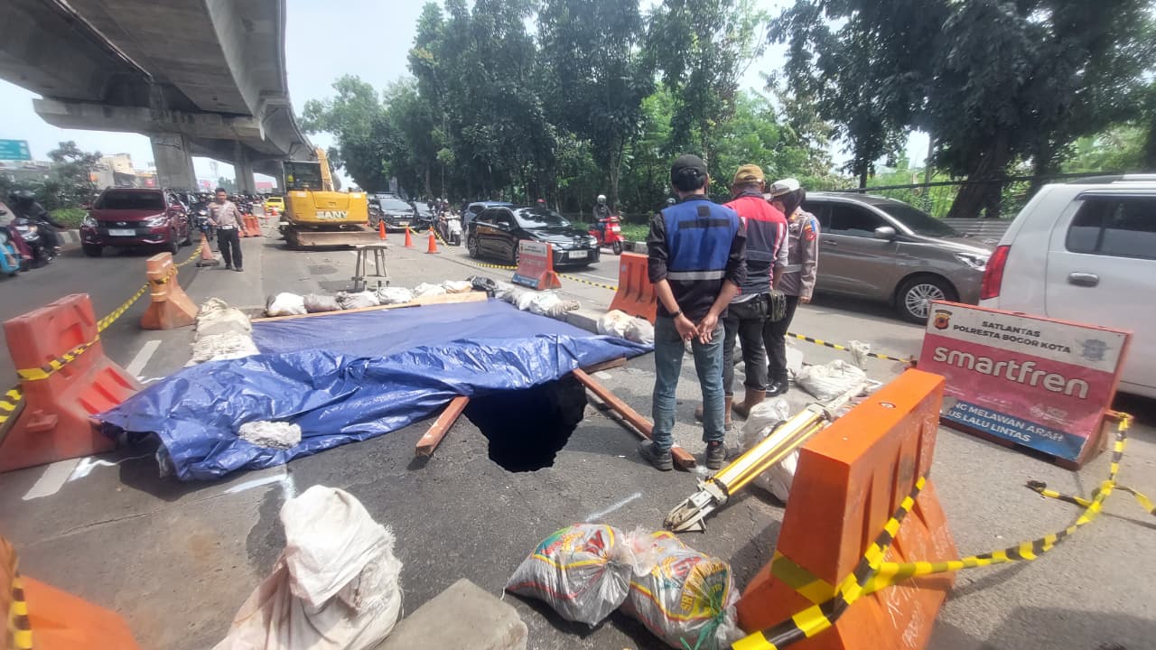 Jalan Soleh Iskandar Amblas 3 Meter, DPUPR Bogor dan Kementerian PU Koordinasi untuk Perbaikan